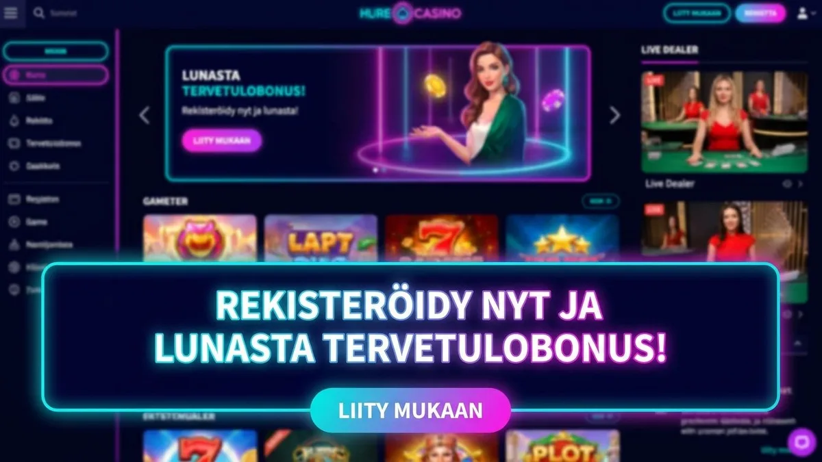 Rekisteröidy bonuksen kanssa